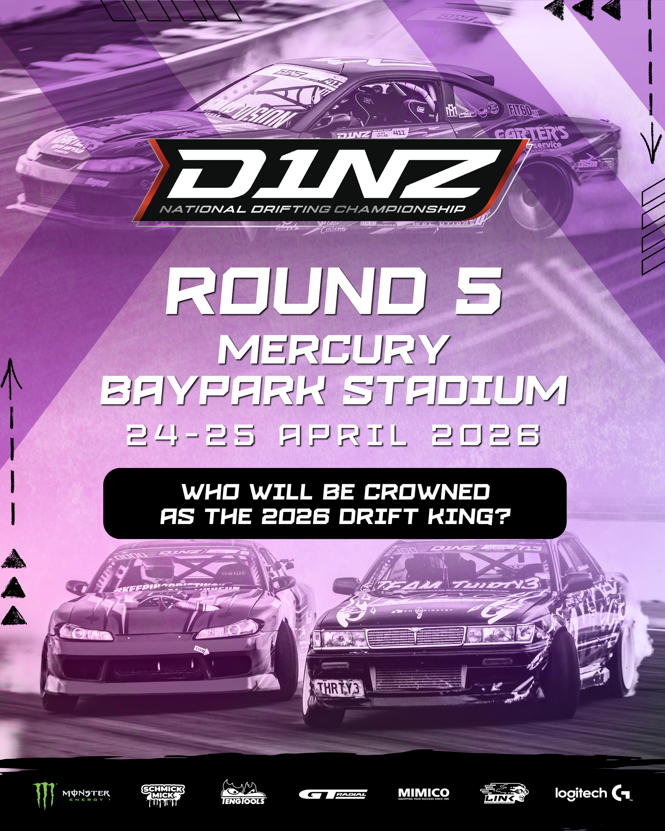 Mercury Baypark Stadium – 24-25 April 2026 — D1NZ