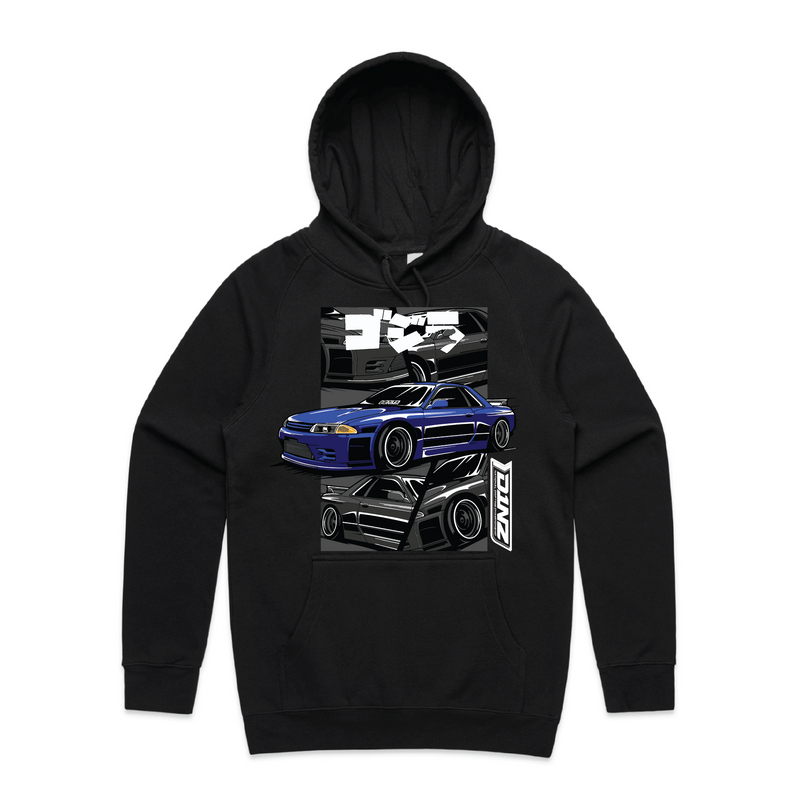 D1 Apparel 'R32 Skyline' Blue Colourburst Hoodie