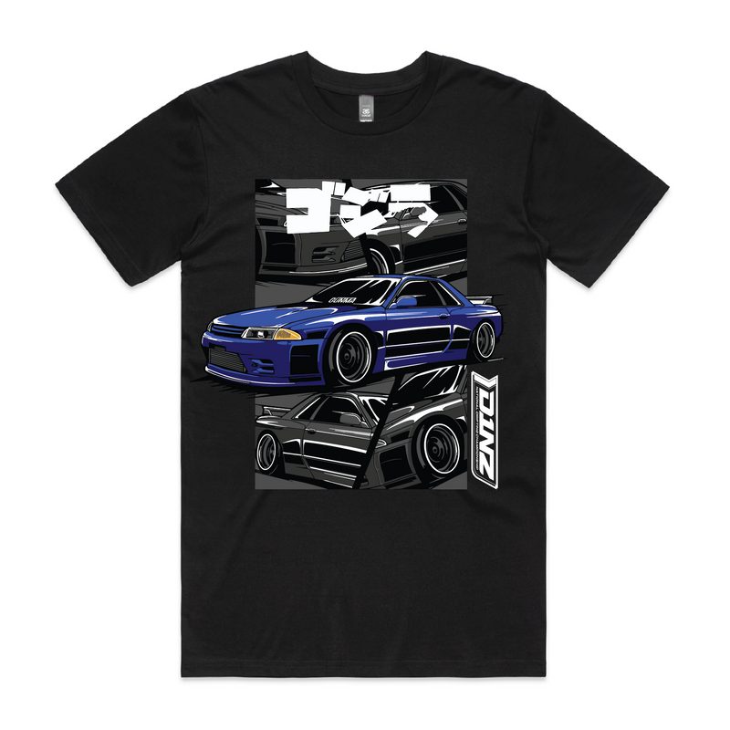 D1 Apparel 'R32 Skyline' Blue Colourburst T-Shirt