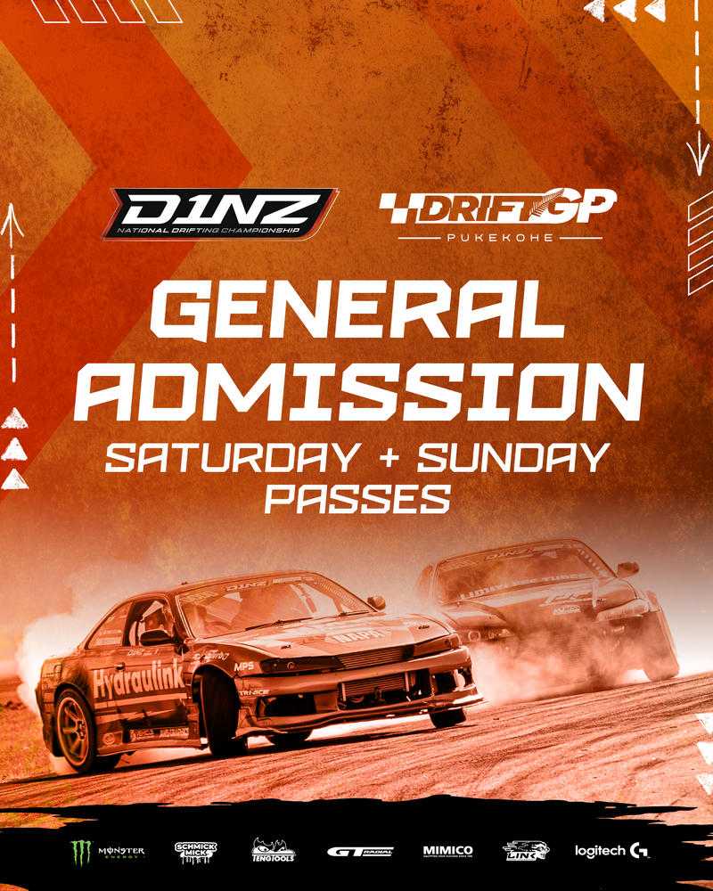 D1NZ R3 Pukekohe - General Admission Ticket